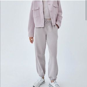 Aritzia - Wilfred Free Fleece Oversized Jogger & Turtle Neck in size M